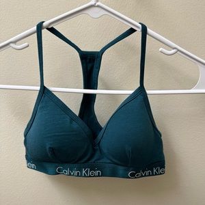 Calvin Klein bra, Size: S, color: teal/green